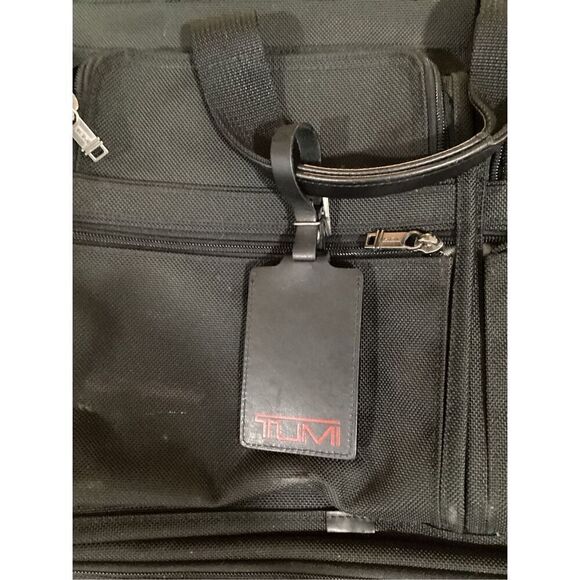 Tumi Alpha Laptop Computer Expandable Briefcase Messenger Bag Canvas Black - Picture 2 of 9